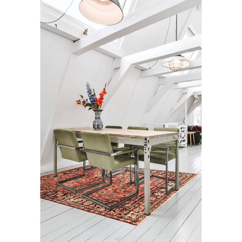 ECARPETGALLERY Hand-knotted Andelz Copper Wool Rug - 5'3 x 6'9