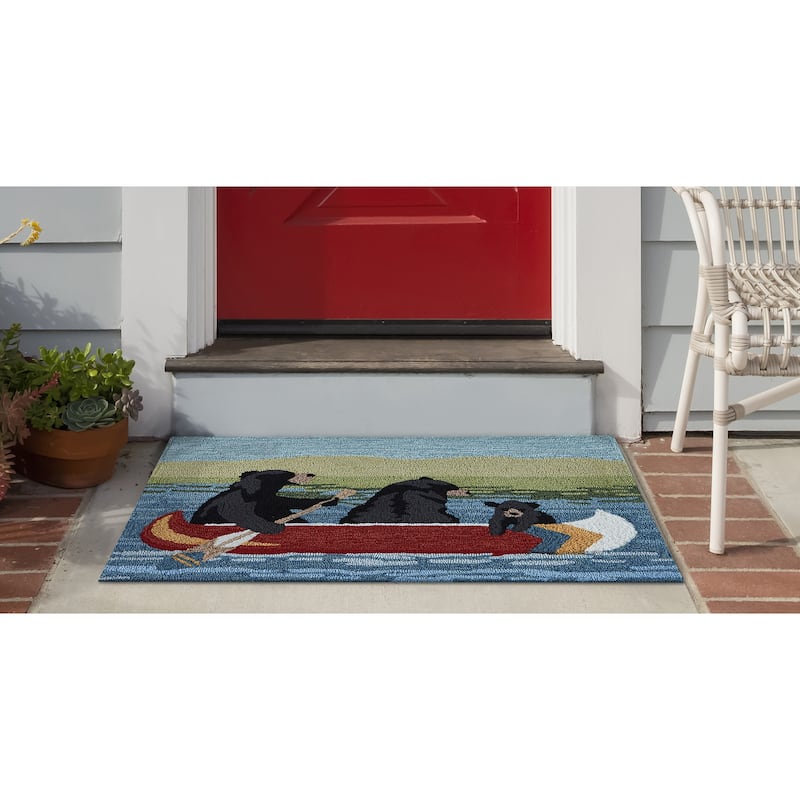 Liora Manne Frontporch Are We Bear Yet Indoor/Outdoor Rug