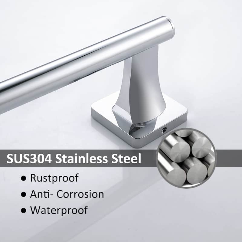 24 in. Wall Mounted Single Towel Bar Anti-Spotting Towel Holder