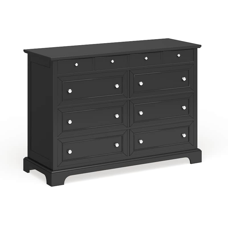 Bedford Black Wood Dresser and Optional Matching Mirror by Home Styles
