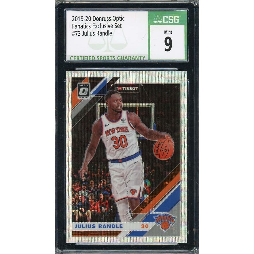 Julius Randle 2019-20 Donruss Optic Fanatics Exclusive Basketball Card #73 CSG 9 - 8'6" x 11'6"