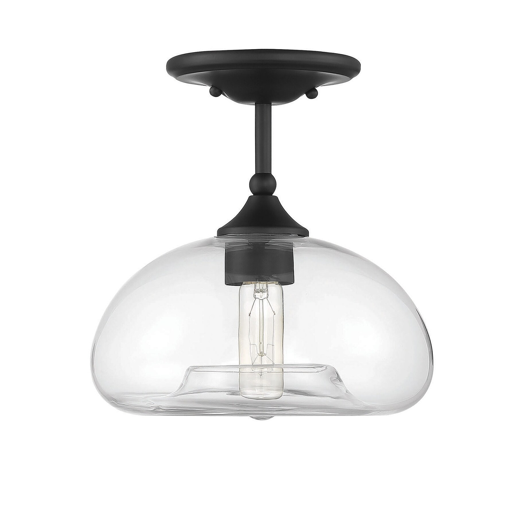 Trade Winds Lighting Torus Industrial Clear Glass Ceiling Light Bed Bath Beyond 35403748