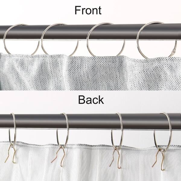 Shop Metal Shower Curtain Drapery Hooks 1 25 X 0 94inch Bathroom