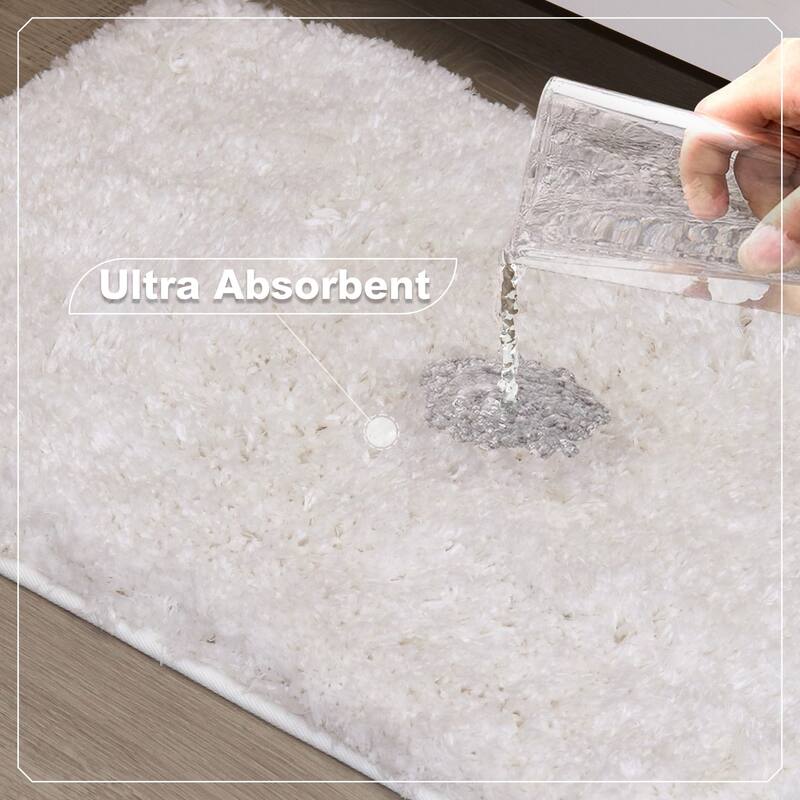 Element Plush Bathroom Rugs Quick-Dry Bathroom Mat, Washable & Absorbent Bath Rugs
