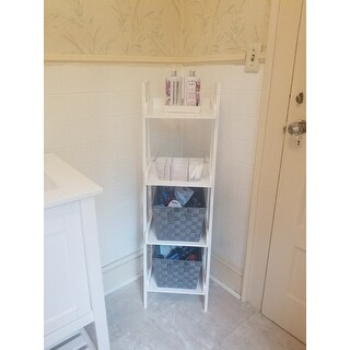 RiverRidge Amery Collection 4-Tier Floor Shelf