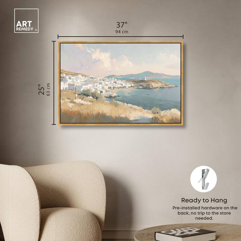 Sunrise Greece Canvas by Art Remedy