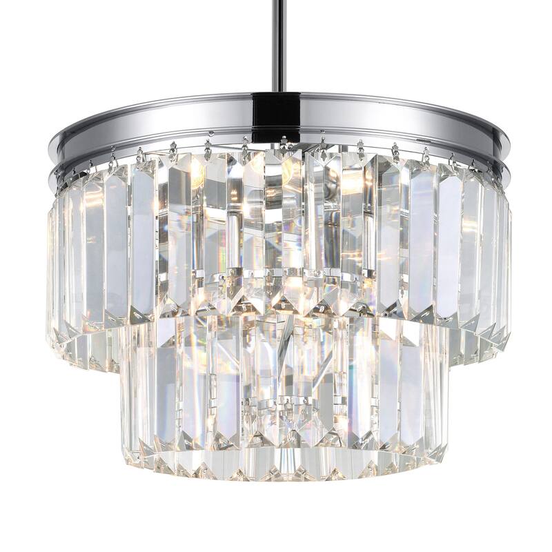 Weiss 5 Light Down Mini Chandelier With Chrome Finish