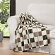 preview thumbnail 1 of 43, Jessica Simpson Plush 50"X70" Throw Blanket Olive/Grey