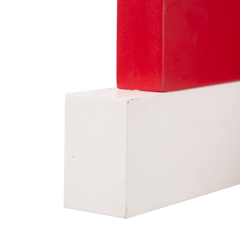 Glitzhome Valentines LED Wooden Block Love Table Decor