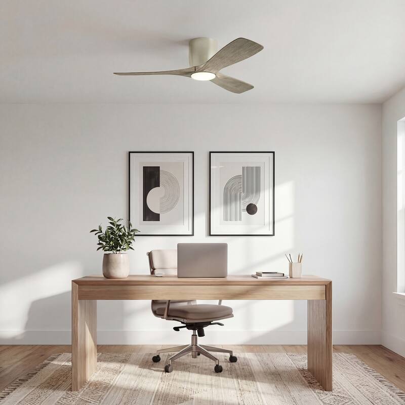 Kichler Lighting Volos 48 in. Integrated LED Flush Mount Ceiling Fan