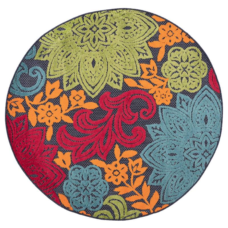 Origin Coastal Floral Indoor/Outdoor Area Rug