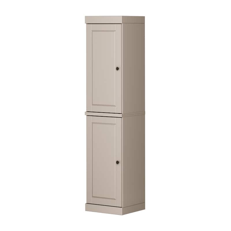 Palace Imports 100% Solid Wood Pantry Cabinet, Adjustable Shelves, 16.5" Wide, 71.5" Tall