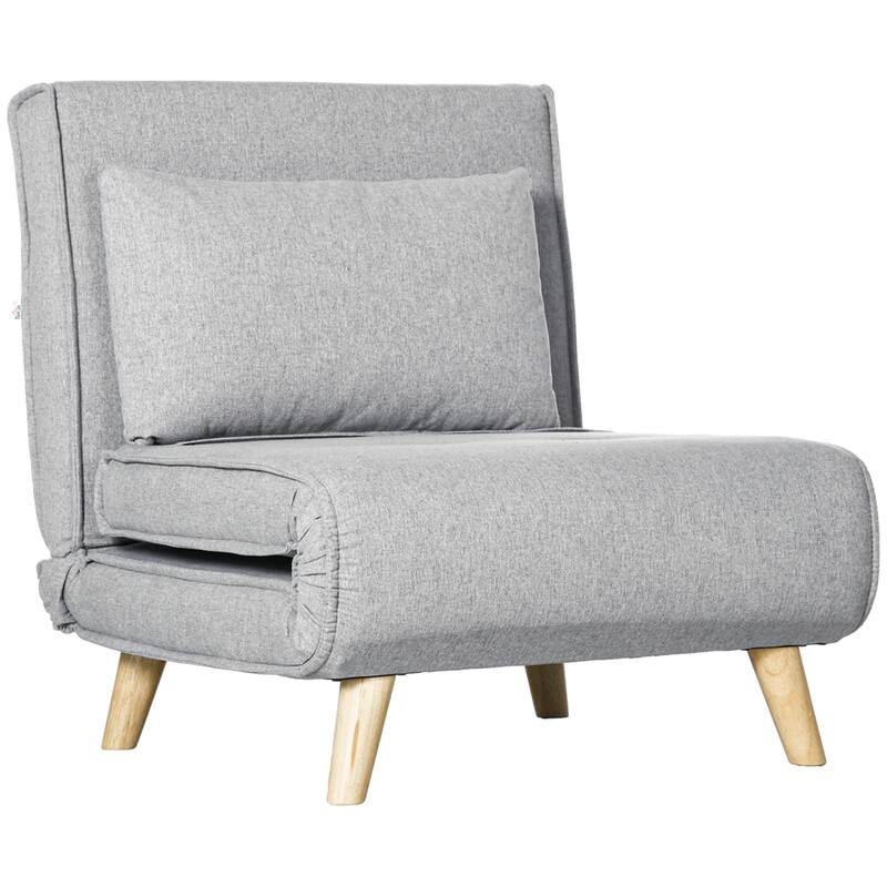2-in-1 Multi-Functional Sofa Bed, Sleeper Chair with Adjustable Backrest