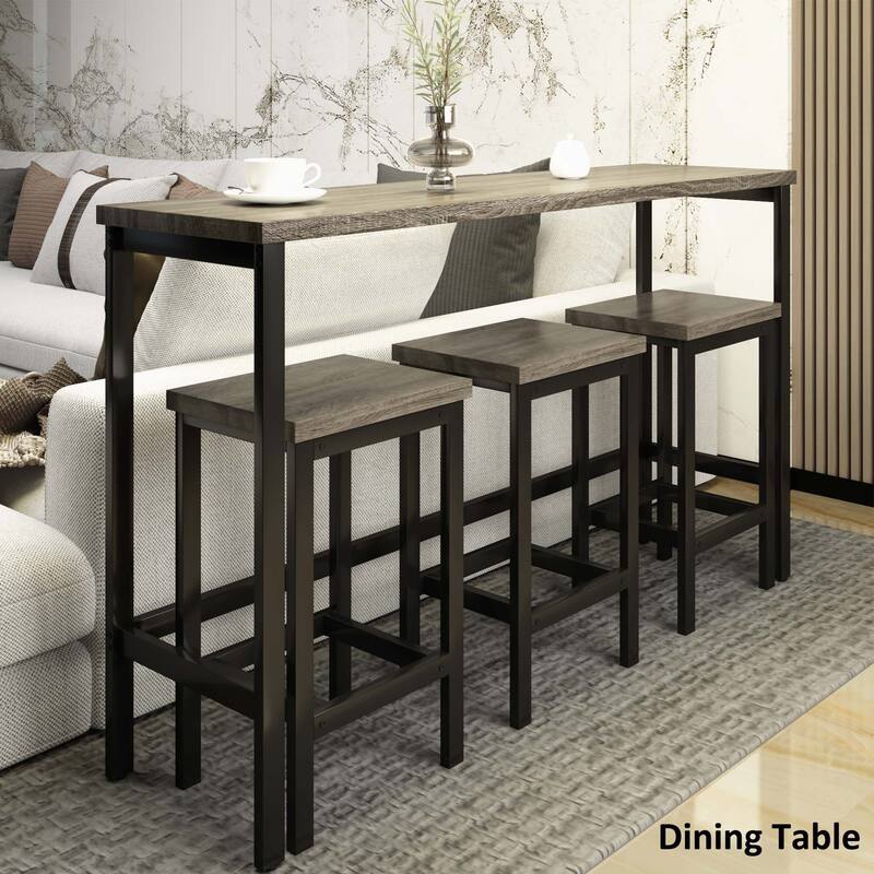 Counter Height Extra Long Dining Table Set