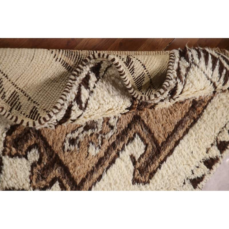 Anatolian Oriental Runner Rug Hand-knotted Natural Dye Wool Carpet - 3'7"x 11'2"