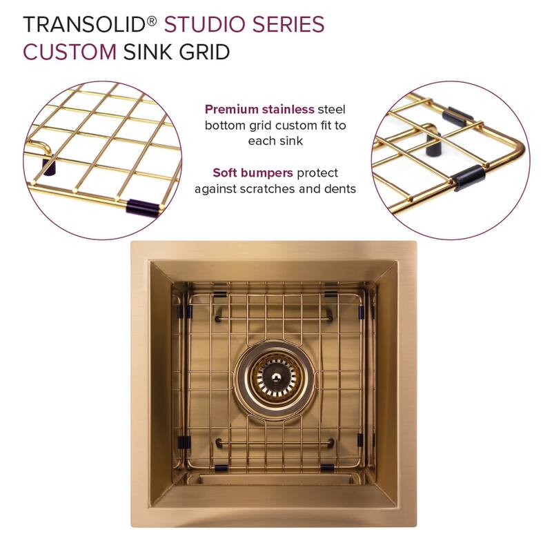 Transolid PUSB15159 Studio 15" Undermount Single Basin Stainless Steel