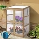 preview thumbnail 6 of 7, Portable Wooden Greenhouse for Garden - 30.0" x 22.5" x 43"(L x W x H)