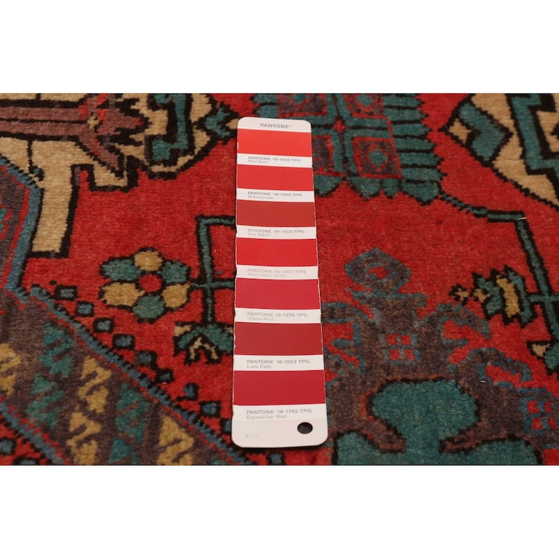 ECARPETGALLERY Hand-knotted Konya Anatolian Red Wool Rug - 3'10 x 9'11
