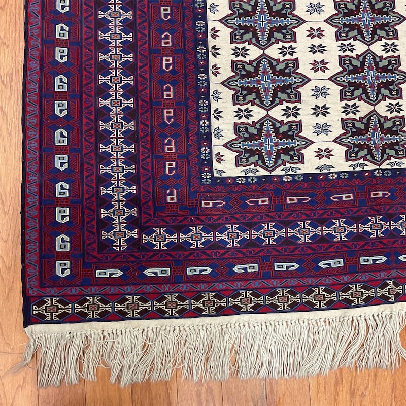 HERAT ORIENTAL Handmade Soumak Wool Rug - 4'2" x 6'1"