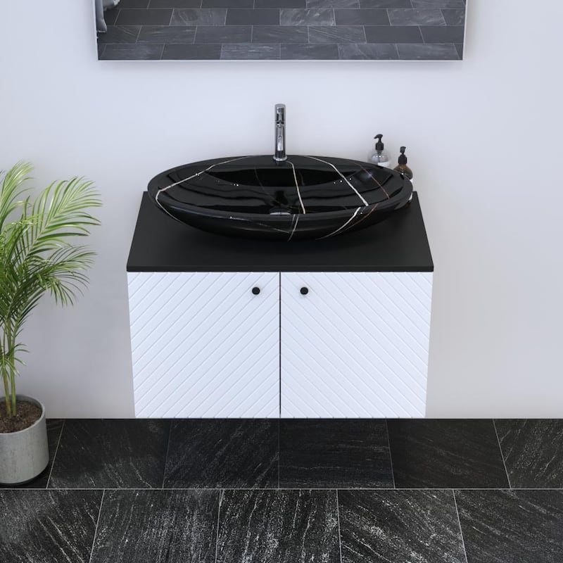 Avela 2D 80 Floating Bathroom Vanity (32" Width)