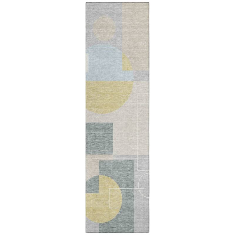 Machine Washable Indoor/ Outdoor Modern Filly Chantille Rug