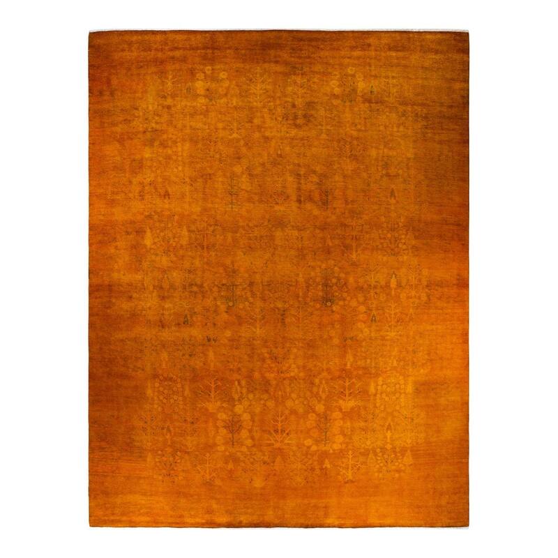 Vibrance, One-of-a-Kind Handmade Area Rug - Yellow, 15' 3" x 12' 0" - 15' 3" x 12' 0"