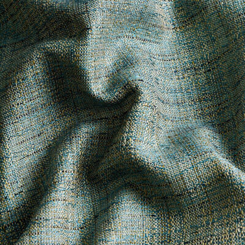 Exclusive Fabrics Raw Linen Weave Light Filtering Curtains for Bedroom & Living Room Curtains Pair - 2 Panel Drapes