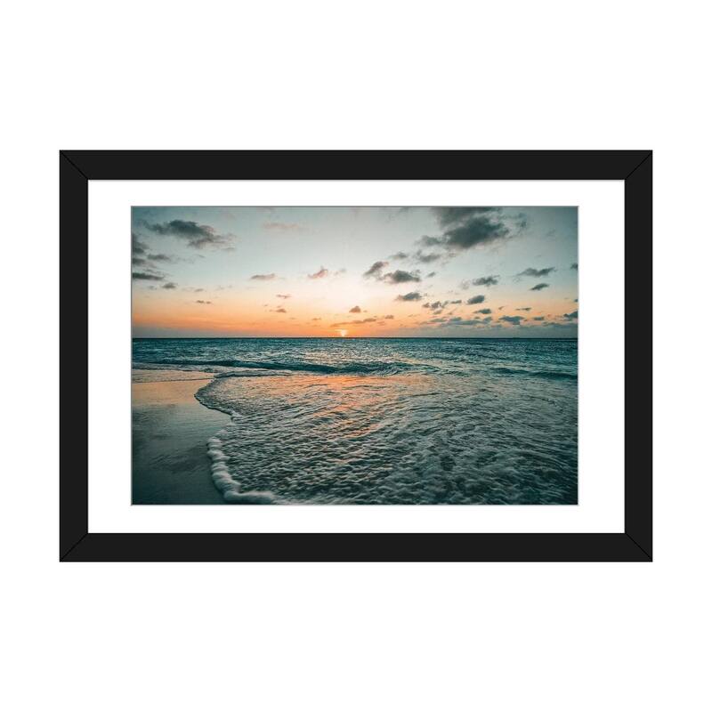iCanvas "Aruba Sunset" by Mark Paulda PFA - Black - 24x32x1