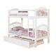 preview thumbnail 3 of 4, Twin Over Twin Bunk Bed with Built-in Ladder