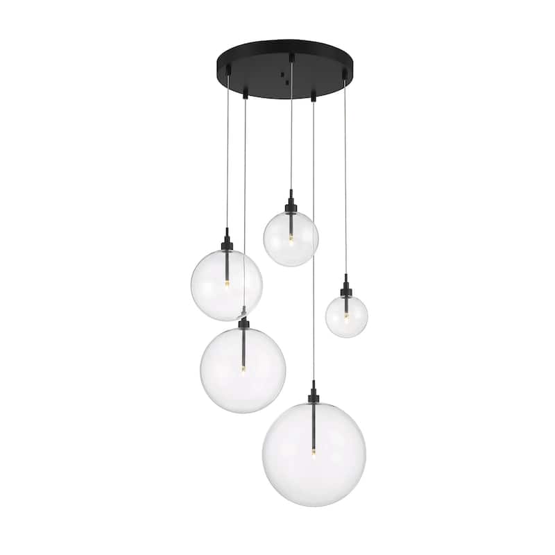 Meridian M10099 5 Light 28" Wide LED Multi Light Pendant