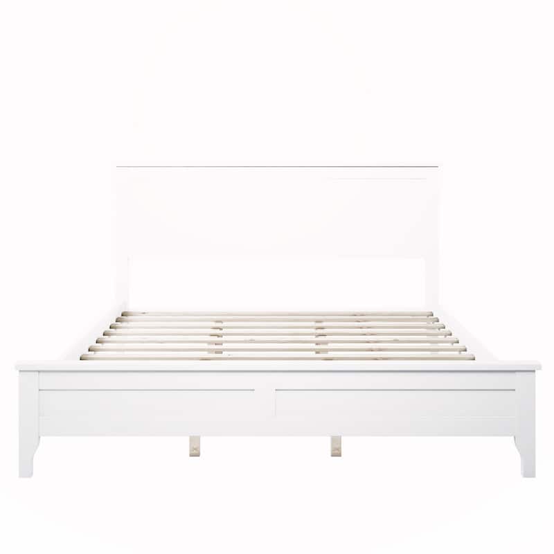 Solid Wood Queen Platform Bed