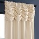 preview thumbnail 32 of 34, Exclusive Fabric Ruched Textured Faux Dupioni Silk Curtain (1 Panel)