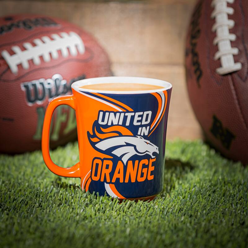 Denver Broncos, 14 oz Ceramic Coffee Mug w/ Gift Box