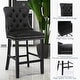 preview thumbnail 35 of 56, Contemporary Tufted Velvet Upholstered Counter Bar Stools Set of 2