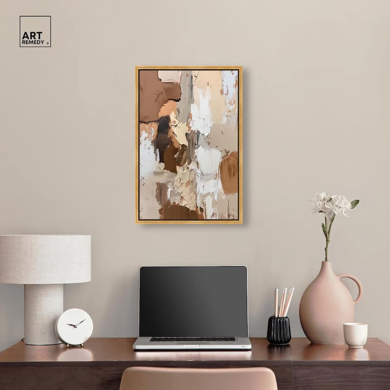 Beige Variations Canvas by Art Remedy