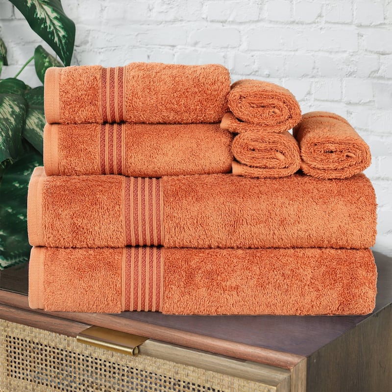 Superior Heritage Egyptian Cotton Absorbent 8-Piece Towel Set