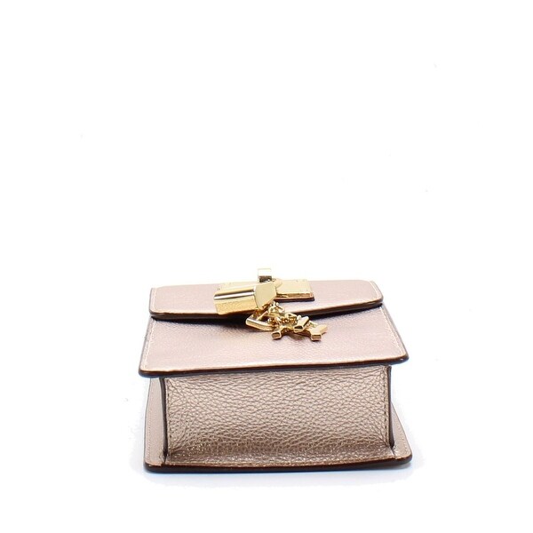 dkny elissa pebbled charm mini crossbody