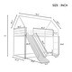 preview thumbnail 24 of 23, Twin over Twin House Bunk Bed with Convertible Slide, Ladder and Safety Guardrail