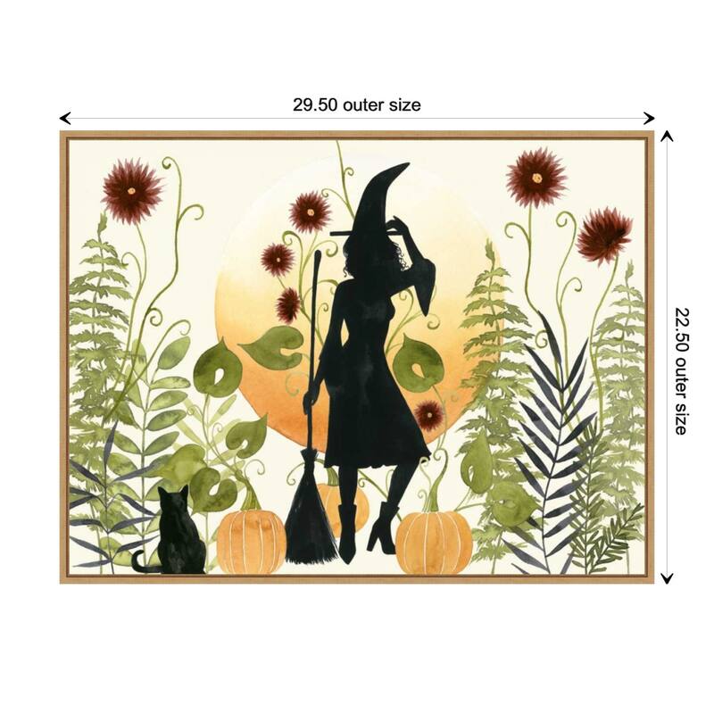 The Witchs Garden II by Grace Popp Canvas Art Framed - Sylvie Maple