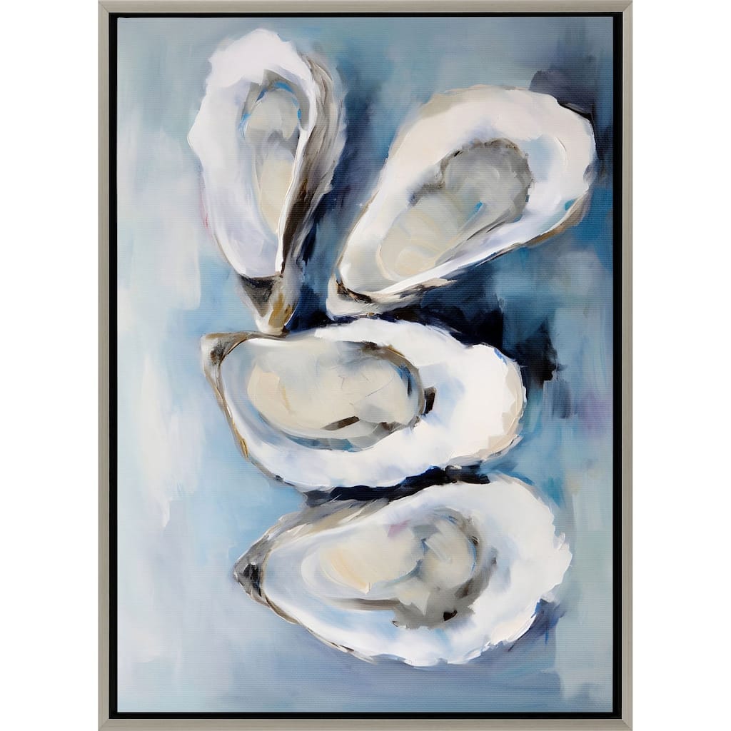 Four Oysters - Giclee on Canvas