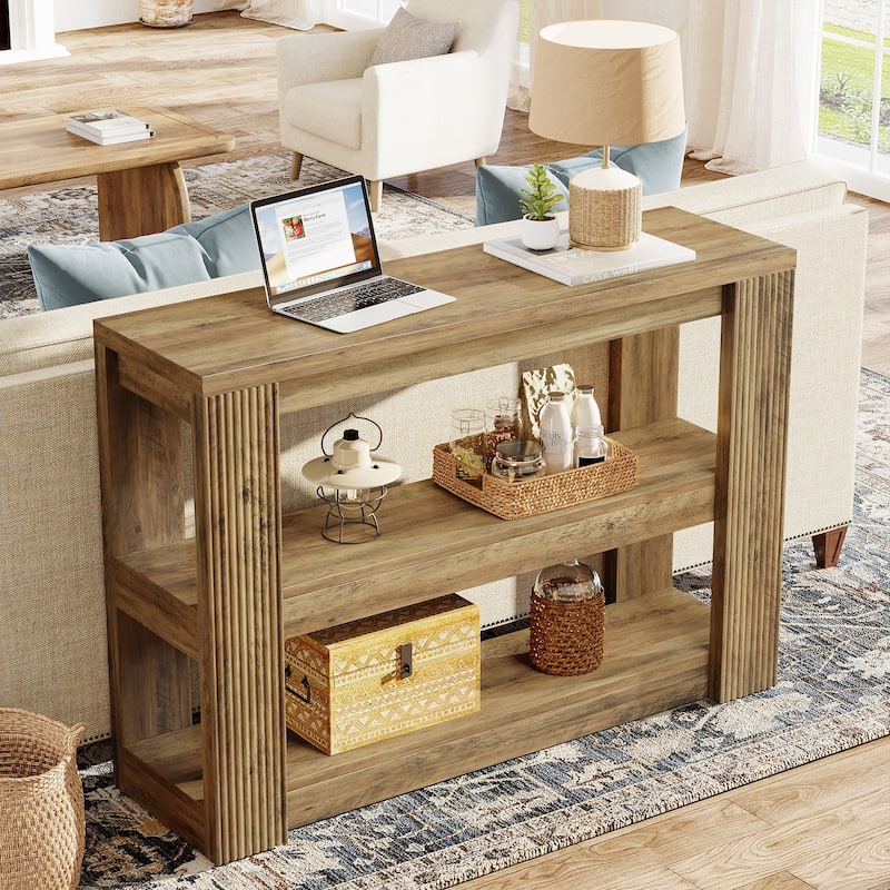 41.34-Inch Console Table with Storage Shelves - 41.34" L x 11.81" W x 31.5" H