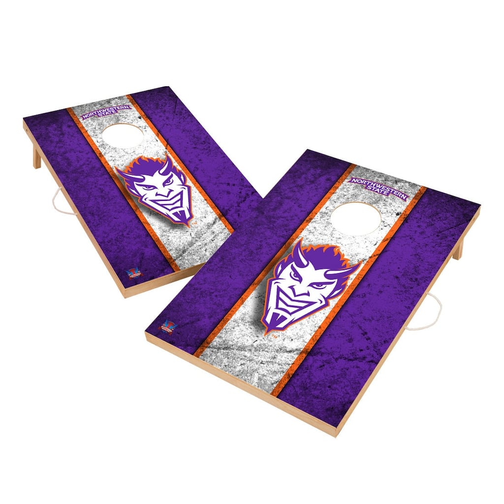 Vintage Northwestern State University of Louisiana Demons Regulation 2x4 Cornhole Set