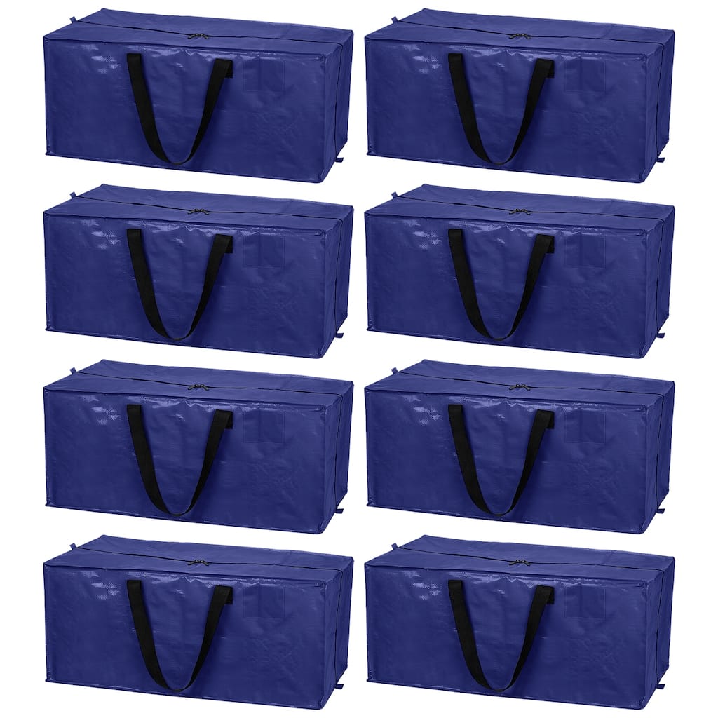 8 Pack Oversized Moving Bags with Zippers&Handles 29x13x15inch