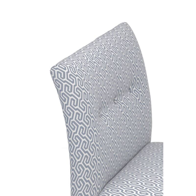 Samantha Transitional Button Tufted Slipper Chair