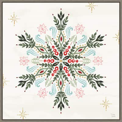 Winter Moment XI by Dina June Canvas Art Framed - 22 x 22 in