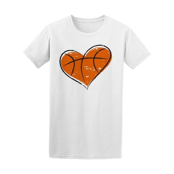 Shop Cool Basketball Heart Sketch Tee Men S Image By Shutterstock
