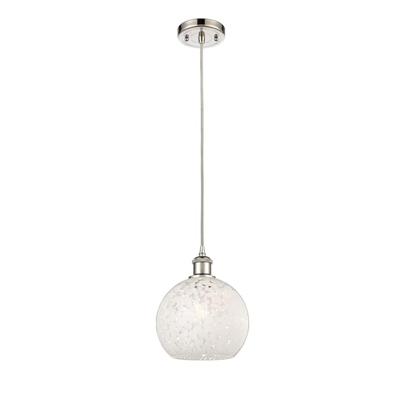 Innovations Lighting 516-1P-10-8 White Mouchette Pendant White