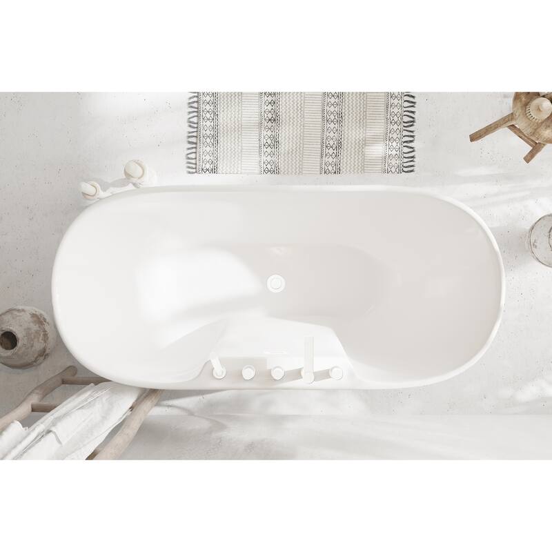 Nicolette Bathtub in Glossy White