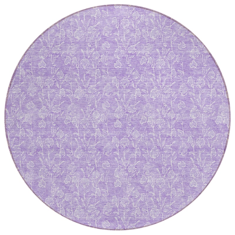 HomeRoots Floral Transitional Rectangle Outdoor Rug