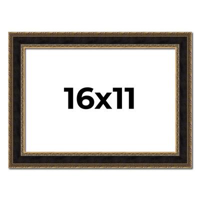 16x11 Frame Gold Antique Vintage Sold Wood Picture Frame | 1.75 Inch